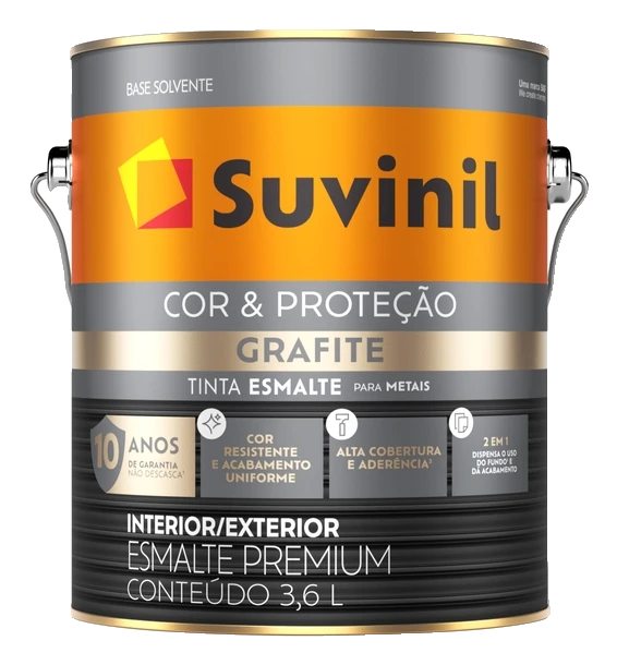 Esmalte Grafite — Suvinil, disponível na Casacor