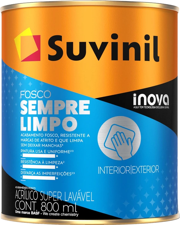 Fosco Sempre Limpo — Suvinil, disponível na Casacor
