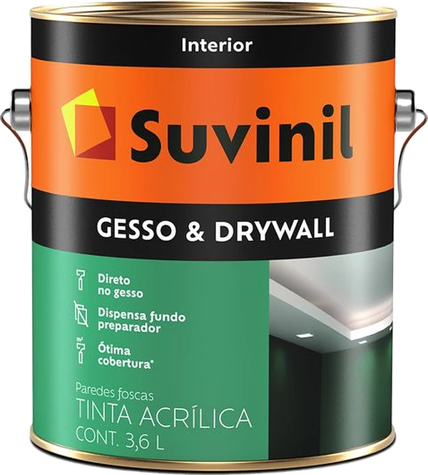 Gesso e Drywall — Suvinil, disponível na Casacor