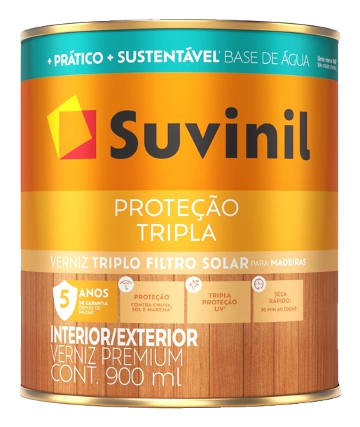 Verniz Tripla Proteção — Suvinil, disponível na Casacor